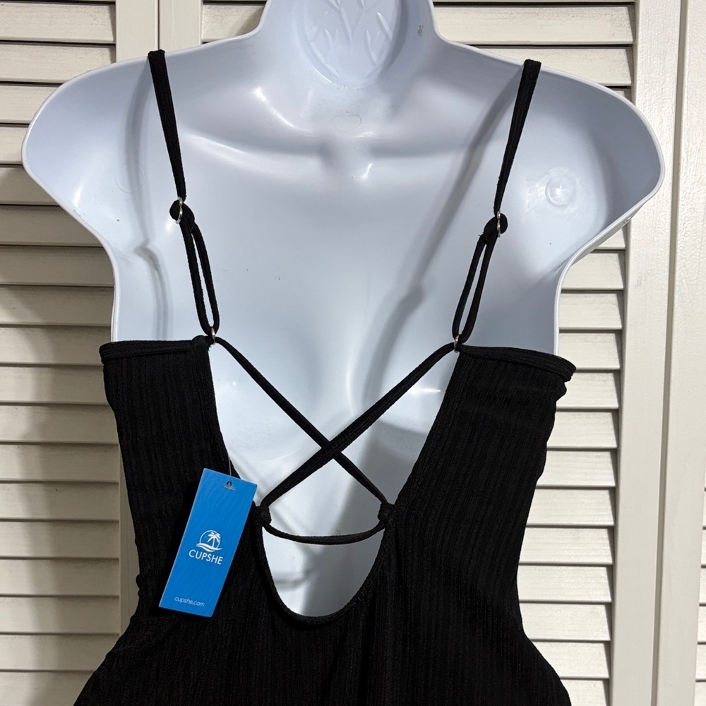 Cupshe Feel the Rush Black One-Piece Swimsuit - Picture 10 of 16